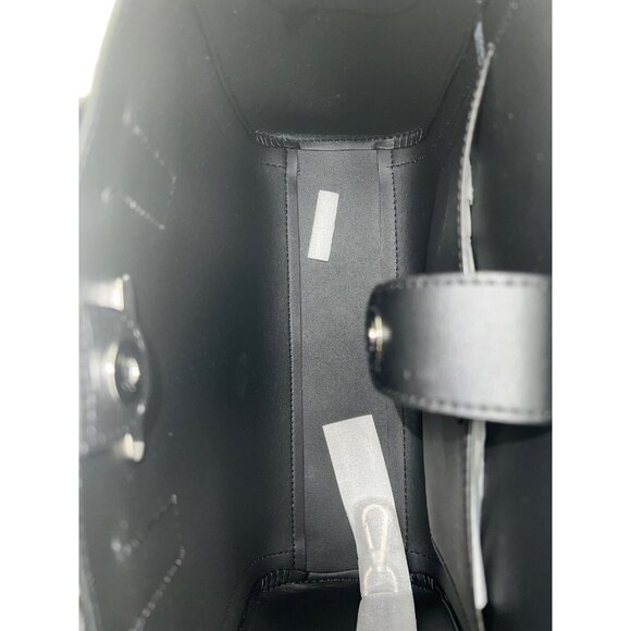 Michael Kors satchel medium purse ipad case kali tote shoulder bag black silver - Picture 11 of 11